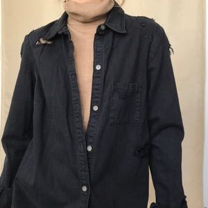 Paige Eden Destructed Button Down